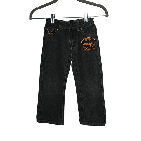 Batman DC Comic Jeans Toddler 3T Elastic Adjustable Straps - Picture 1 of 5